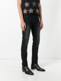 distressed skinny jeans