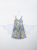 printed A-line dress