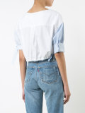 Henley cropped shirt 