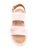sling-back flat sandals
