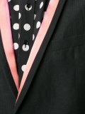 contrast lapel blazer 