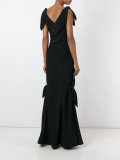 tie detailed gown