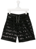 sequin embellished shorts 