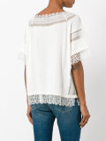 lace-trim blouse