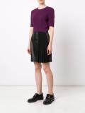 pleated detailing skirt