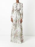 floral print flared dress