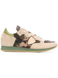 camouflage lace-up sneakers