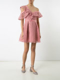 lace frill mini dress