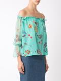 silk printed blouse