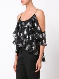 metallic pattern top