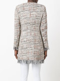 frayed edge tweed jacket