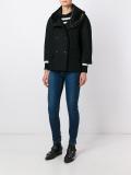 fur effect collar peacoat