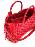 woven-effect tote bag