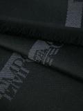 logo print scarf