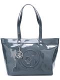 logo embossed shoulder bag