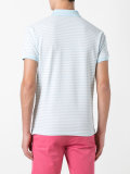 embroidered logo striped polo shirt 