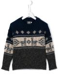 lama intarsia knit vintage jumper