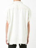 frayed denim shirt 
