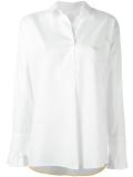 contrasting trim blouse