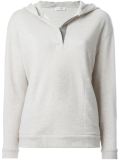metallic detail hoodie