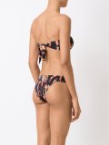 printed bandeau bikini set