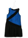 eye pleated dress