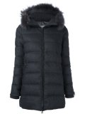 collar detail padded coat