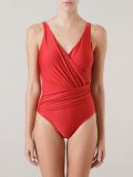 draped swimsuit