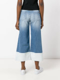 panel-detail cropped jeans