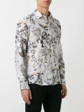 multi-print shirt