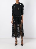 dotted tulle skirt