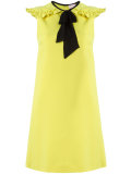 contrast tie dress 