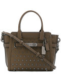 round studded shoulder bag