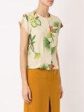 short sleeve floral blouse
