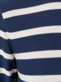 stripe buttoned side jumper