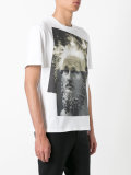 Einstein statue print T-shirt