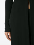 front-slit knitted top