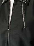 eyelet enbellished collar jacket