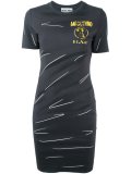 trompe l'oeil logo T-shirt dress