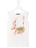 camera print tank top