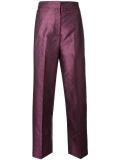 jacquard high waisted trousers