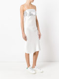 metallic bandeaux with ribbon detailing