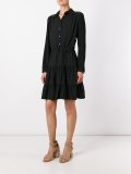 rear lace panel dress