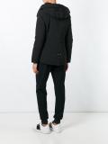 short military hooded jacket