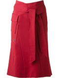 panelled mid-length skirt