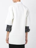 three-quarter sleeve coat