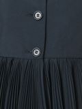 pleated hem jacket
