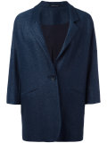 cropped sleeve overcoat