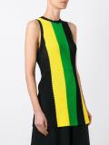striped mesh tank top