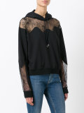 lace panels hoody